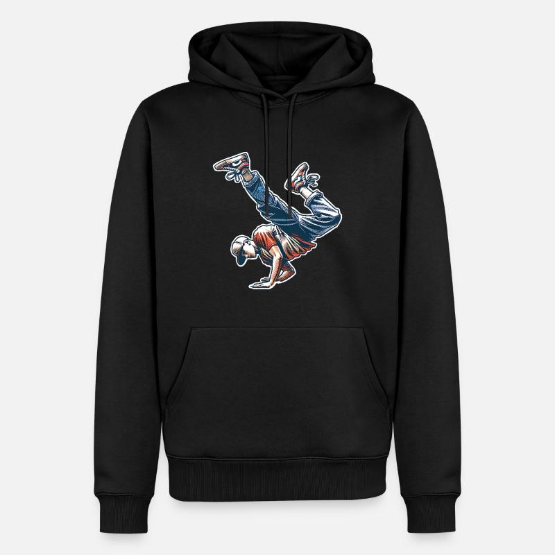 Breakdance - Sweat à capuche Premium bio Homme - noir