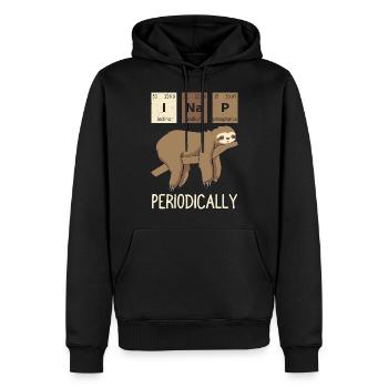 Ich mache regelmäßig ein Nickerchen faules Faultier Lustige Chemie - Männer Premium Bio Hoodie - Schwarz - Vorne - Nico (187cm)