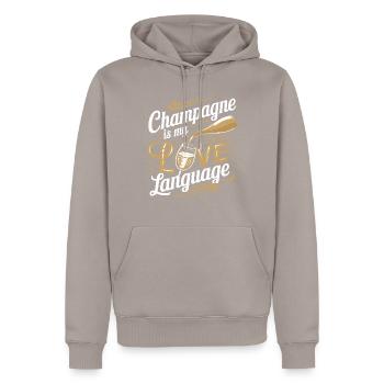 Brunch Kultur Bodenlos Mimosen Liebhaber - Männer Premium Bio Hoodie - Taupe - Vorne - Nico (187cm)