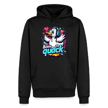 Nutztier-enten-enthusiasten Hinterhof-enten - Männer Premium Bio Hoodie - Schwarz - Vorne - Nico (187cm)