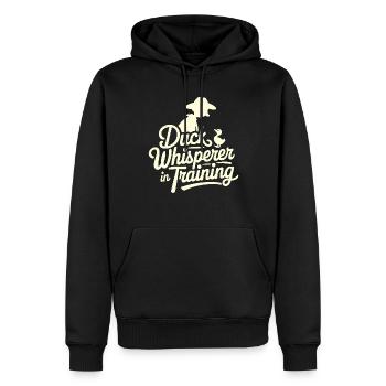 Animaux de la ferme, amateurs de canards, canards de basse-cour - Sweat à capuche Premium bio Homme - noir - Devant - Nico (187cm)