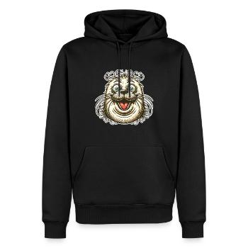 Robbe Seehund - Männer Premium Bio Hoodie - Schwarz - Vorne - Nico (187cm)