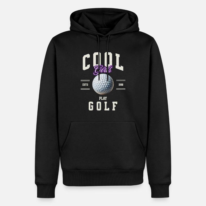 Golf golfeur - Sweat à capuche Premium bio Homme - noir