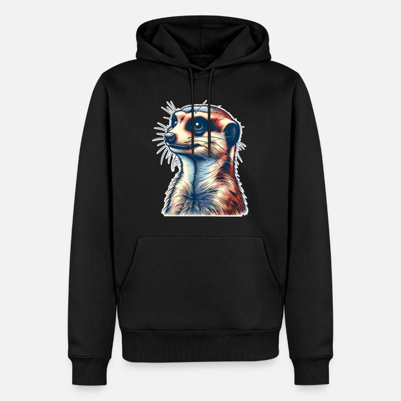 Suricate - Sweat à capuche Premium bio Homme - noir