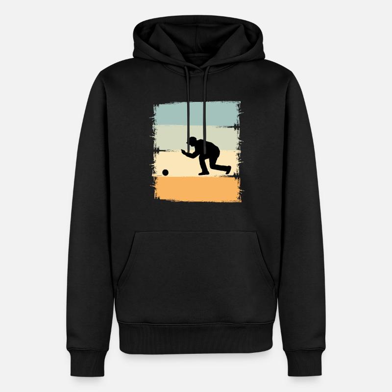 Boule Boccia Joueur de Boule - Sweat à capuche Premium bio Homme - noir