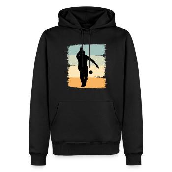 Boule Boccia Boule player - Men’s Premium Organic Hoodie - black - Front - Nico (187cm)