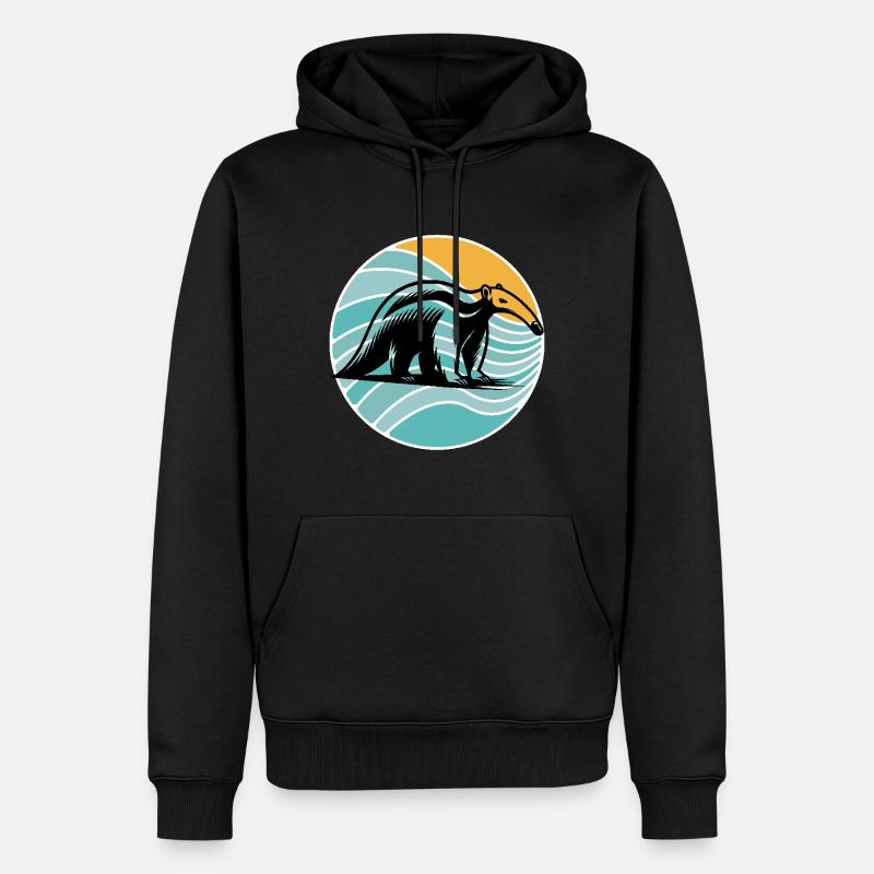 Fourmilier - Sweat à capuche Premium bio Homme - noir