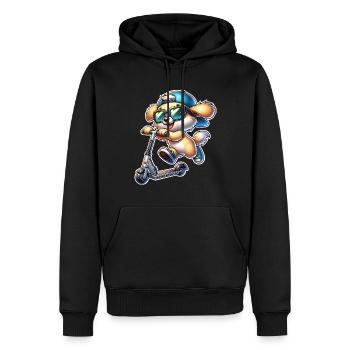 E-Scooter E-Scooter Dog Scooter - Men’s Premium Organic Hoodie - black - Front - Nico (187cm)