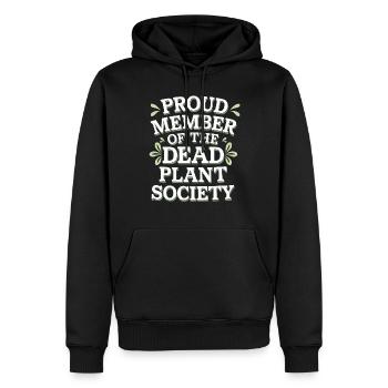 DIY Jardin, Jardinage, Humour, Plantes - Sweat à capuche Premium bio Homme - noir - Devant - Nico (187cm)