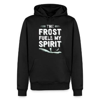Winter Camper Snow Camping Adventure - Men’s Premium Organic Hoodie - black - Front - Nico (187cm)