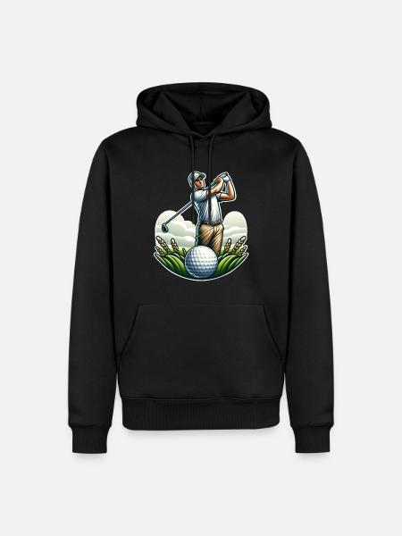 Golfe - Sweat à capuche Premium bio Homme - noir