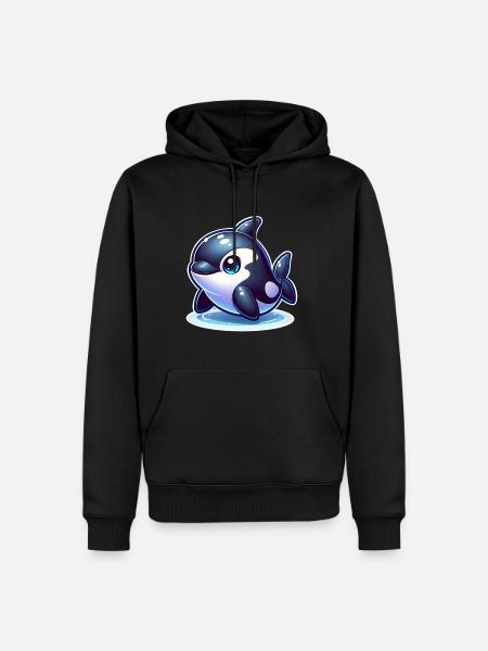 Orca Killer Whale - Men’s Premium Organic Hoodie - black