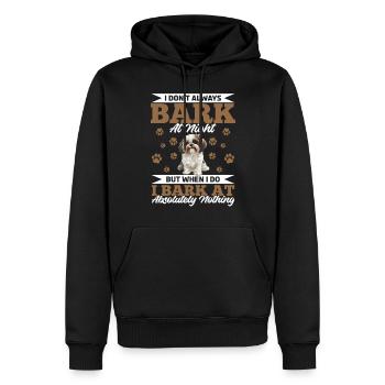 Propriétaire de chien Shih Tzu - Sweat à capuche Premium bio Homme - noir - Devant - Nico (187cm)