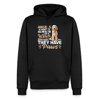 Propriétaire de chien Goldendoodle - Sweat à capuche Premium bio Homme - noir - Devant - Nico (187cm)