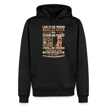 Goldendoodle Dog Owner - Männer Premium Bio Hoodie - Schwarz - Vorne - Nico (187cm)