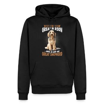 Propriétaire de chien Goldendoodle - Sweat à capuche Premium bio Homme - noir - Devant - Nico (187cm)