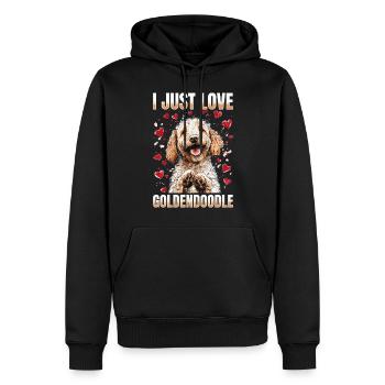 Goldendoodle Dog Owner - Männer Premium Bio Hoodie - Schwarz - Vorne - Nico (187cm)
