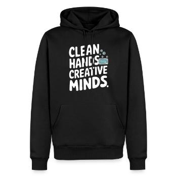 Seifenschnitzer Kreative Seifenkunst Bildhauerei - Männer Premium Bio Hoodie - Schwarz - Vorne - Nico (187cm)
