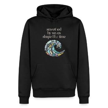 Les chasseurs de verre de mer collectionnent les trésors marins - Sweat à capuche Premium bio Homme - noir - Devant - Nico (187cm)