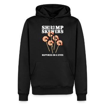 Shrimp Skewers Happiness On A Stick - Männer Premium Bio Hoodie - Schwarz - Vorne - Nico (187cm)