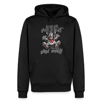 Rhino Mieux vaut être fou que l'un d'entre vous - Sweat à capuche Premium bio Homme - noir - Devant - Nico (187cm)