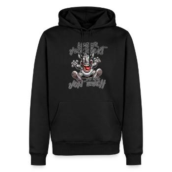 Rhino Mieux vaut être fou que l'un d'entre vous - Sweat à capuche Premium bio Homme - noir - Devant - Nico (187cm)