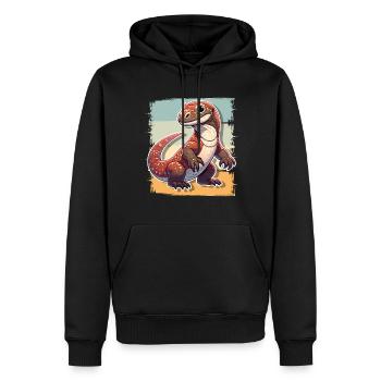 Komodo Dragon - Männer Premium Bio Hoodie - Schwarz - Vorne - Nico (187cm)