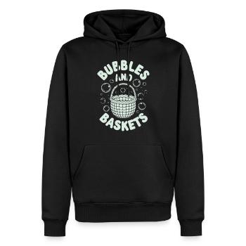 Unterwasser Korb Weben Skurrile Kunsthandwerk - Männer Premium Bio Hoodie - Schwarz - Vorne - Nico (187cm)