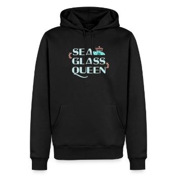 Les chasseurs de verre de mer collectionnent les trésors marins - Sweat à capuche Premium bio Homme - noir - Devant - Nico (187cm)