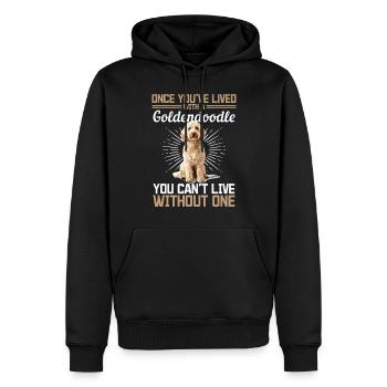 Goldendoodle Dog Owner - Männer Premium Bio Hoodie - Schwarz - Vorne - Nico (187cm)