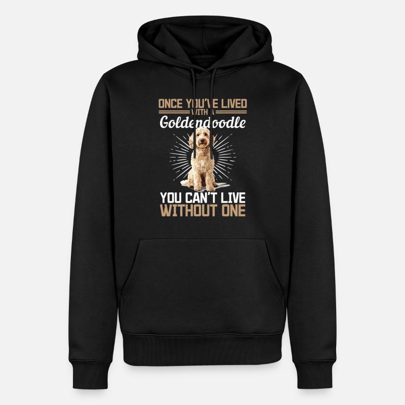 Propriétaire de chien Goldendoodle - Sweat à capuche Premium bio Homme - noir