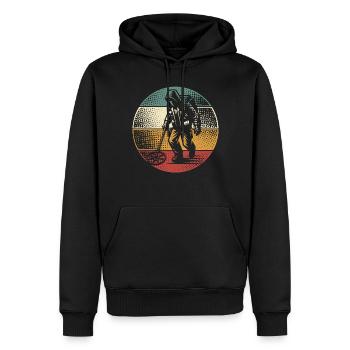 Détecteur de métaux de sonde - Sweat à capuche Premium bio Homme - noir - Devant - Nico (187cm)