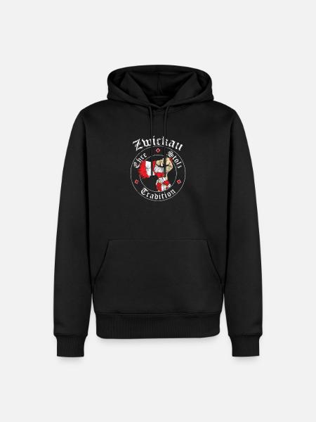 Zwickau Ehre Stolz Tradition No II - Männer Premium Bio Hoodie - Schwarz
