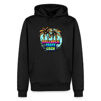 Mallorca Party Crew - Sweat à capuche Premium bio Homme - noir - Devant - Nico (187cm)