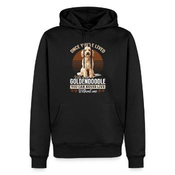 Propriétaire de chien Goldendoodle - Sweat à capuche Premium bio Homme - noir - Devant - Nico (187cm)