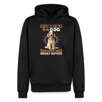 Goldendoodle Dog Owner - Männer Premium Bio Hoodie - Schwarz - Vorne - Nico (187cm)
