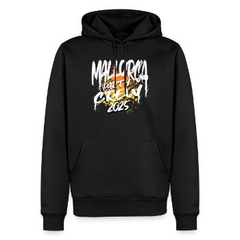Majorque Party Crew 2025 (Garantie du prix le plus bas) - Sweat à capuche Premium bio Homme - noir - Devant - Nico (187cm)