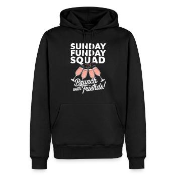 Brunch Kultur Bodenlos Mimosen Liebhaber - Männer Premium Bio Hoodie - Schwarz - Vorne - Nico (187cm)