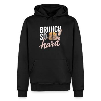 Brunch Kultur Bodenlos Mimosen Liebhaber - Männer Premium Bio Hoodie - Schwarz - Vorne - Nico (187cm)