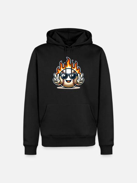 Baseball - Men’s Premium Organic Hoodie - black