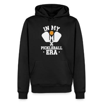 Dans mon époque Pickleball Paddleball cadeau Dinkball - Sweat à capuche Premium bio Homme - noir - Devant - Nico (187cm)