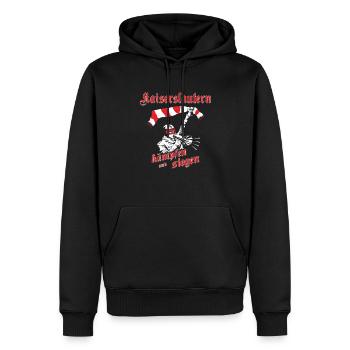 Kaiserslautern kämpfen und siegen No II - Männer Premium Bio Hoodie - Schwarz - Vorne - Nico (187cm)