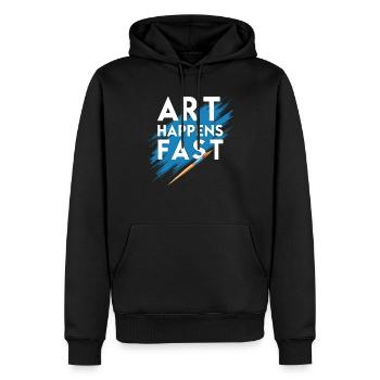 Speed Painting Live Performance Art Quick Creative - Männer Premium Bio Hoodie - Schwarz - Vorne - Nico (187cm)