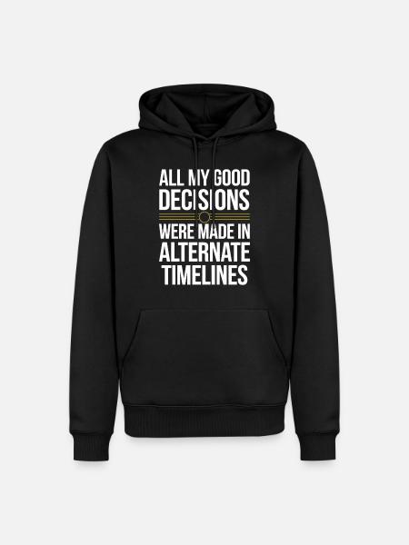 Zeitreise-enthusiast, Der Sich Für - Männer Premium Bio Hoodie - Schwarz
