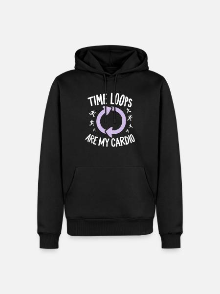 Zeitreise-enthusiast, Der Sich Für - Männer Premium Bio Hoodie - Schwarz