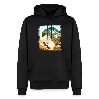 Kitesurf Kitesurfer Kiteboard - Sweat à capuche Premium bio Homme - noir - Devant - Nico (187cm)