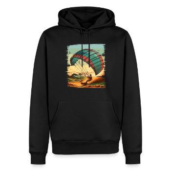 Kitesurf Kitesurfer Kiteboard - Sweat à capuche Premium bio Homme - noir - Devant - Nico (187cm)