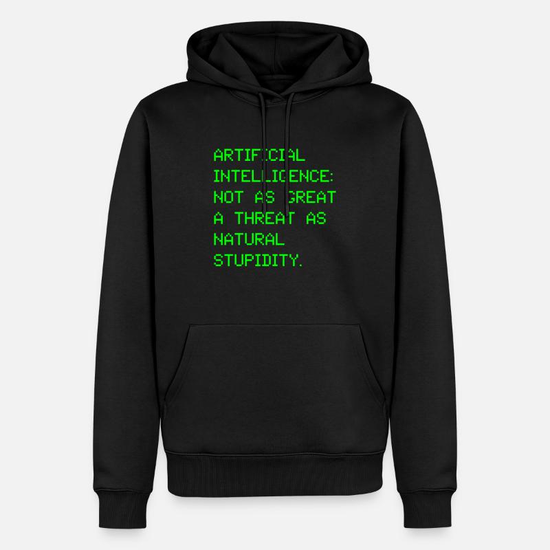 Artificial intelligence artificial intelligence - Men’s Premium Organic Hoodie - black