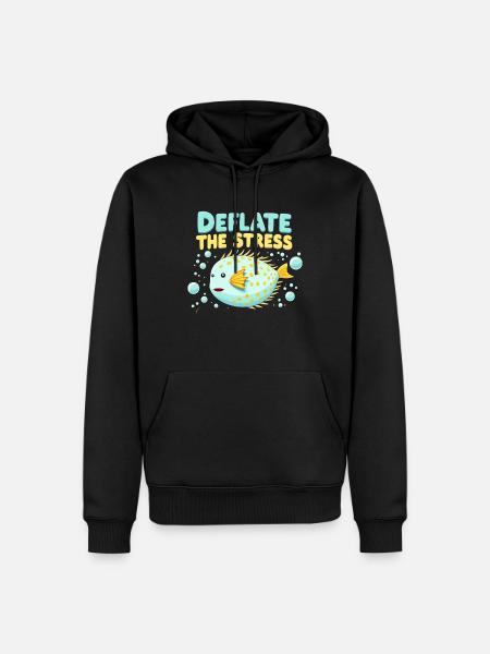 Kugelfisch-meereslebewesen-enthusiasten Quirky - Männer Premium Bio Hoodie - Schwarz