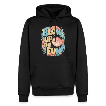 Kugelfisch-meereslebewesen-enthusiasten Quirky - Männer Premium Bio Hoodie - Schwarz - Vorne - Nico (187cm)